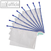 Tarifold Rei?verschlusstasche ZIPPER, A4, PVC 230 my, blau, 8 St?ck, 002765
