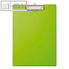 MAUL Schreibplatte / Klemmbrett mit Folienüberzug, DIN A4, hellgrün, 2335254