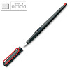 Kalligrafie-F?llhalter "joy black", Federbreite: 1.5 mm, Kunststoff, schwarz/rot