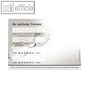 officio Terminzettel BRILLE, 4 Termine, 100 x 70 mm, 10 Bl?cke ? 50 Blatt