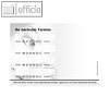 officio Terminzettel AUGENBLICK, 4 Termine, 100 x 70 mm, 10 Bl?cke ? 50 Blatt