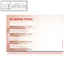 officio Terminzettel APFELBISS, 4 Termine, 100 x 70 mm, 10 Bl?cke ? 50 Blatt