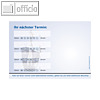 officio Terminzettel ZAHNB?RSTEN, 4 Termine, 100 x 70 mm, 10 Bl?cke ? 50 Blatt