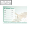 officio Terminzettel SAUNIEREN, 6 Termine, 100 x 70 mm, 10 Bl?cke ? 50 Blatt