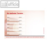 officio Terminzettel APFELBISS, 6 Termine, 100 x 70 mm, 10 Bl?cke ? 50 Blatt