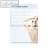 officio Terminzettel SCHULTERN, 10 Termine, 100 x 70 mm, 10 Bl?cke ? 50 Blatt