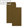 Versandtaschen 121 x 235 mm, Nasskleb., ohne Fenster, 80g/qm, braun, 1.000 St.
