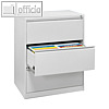 H?ngeregistraturstahlschrank 840x1.020x620 mm, 3 Sch?be, doppelbahnig/A4, grau