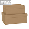 S.O.H.O. / BOXLINE Aufbewahrungs-/Geschenkbox, div. Größen, kraft, 2er Set