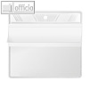 Sichttasche, A7 quer, PP 140 my, ?berfallklappe, mittige Lochung, 10 St?ck