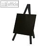 Securit Tisch-Kreidetafel MINI mit Staffelei, 15 x 26 cm, schwarz, MINI-BL-KR-1