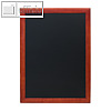 Securit Wand-Kreidetafel UNIVERSAL mit Holzrahmen, 60 x 80 cm, mahagoni,WBU-M-60