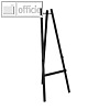 Staffelei EASEL, Zubeh?r f?r Kreidetafeln, dreibeinig, H 1.650 mm, schwarz