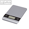 MAUL Briefwaage touch, Tragkraft: 5 kg, Teilung: 1 g, silber, 1635095