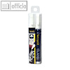 Kreidemarker WATERPROOF MEDIUM, Keilspitze, 2 - 6 mm, wei?, 2 St?ck