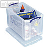 Really Useful Box Aufbewahrungsbox 24 Liter, 465 x 270 x 290 mm, transparent,24C