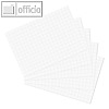 Herlitz Karteikarten, DIN A7, kariert, wei?, 100 St?ck, 10621431