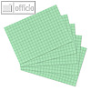 Herlitz Karteikarten, DIN A7, kariert, gr?n, 100 St?ck, 10901494