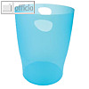 Exacompta Papierkorb ECOBIN - 15 Liter, (H)33.5 cm, PP/recycelt, türkis, 45383D