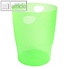 Papierkorb ECOBIN - 15 Liter, (H)33.5 cm, PP/recycelt, apfelgrün, 45397D