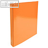 Ringbuch IDERAMA, DIN A4, 4-Ringe, Rücken 40 mm, Karton 600 g/m², orange
