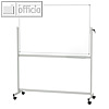 Mobilboard MAUL beidseitig/Emaille, 120 x 220 cm, stufenlose Schr?gstellung