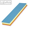 ?berschriftenstreifen, 42,5 x 9,5 cm, Papier 150 g/m?, farbig sortiert, 50 St?ck