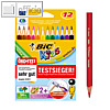 BIC Kids Dreikantbuntstifte Evolution Triangle, sortiert, 12 St?ck, 82973511