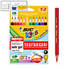 BIC Kids Dreikantbuntstifte Evolution Triangle, sortiert, 12 Stück, 82973511