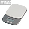 Briefwaage start, max. 2 kg, Teilung 0.5/1 g, 11 x 17 x 2.5 cm, Kunststoff, grau