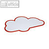 Moderationskarten - Wolke, 26.5 x 43 cm, Papier 150 g/m², weiß, 20 Stück