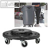 Fahrwagen f?r Abfall-Container "BRUTE", PP/Metall, 464 x 168 mm, schwarz