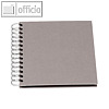 WIRE-O Fotoalbum S.O.H.O., 60 Seiten, 180 x 180 mm, taupe, 3er Pack, 1329452495