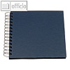 WIRE-O Fotoalbum S.O.H.O., 60 Seiten, 180 x 180 mm, navy, 3er Pack, 1329452905