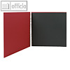 WIRE-O Fotoalbum S.O.H.O., 60 Seiten, 290 x 290 mm, rot, 2er Pack, 1329452367