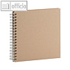 WIRE-O Fotoalbum S.O.H.O., 60 Seiten, 230 x 230 mm, offwhite, kraft, 3er Pack