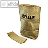 Bio-Abfalls?cke mit Aufdruck "Abfall", 120 Liter, 70 x 95 cm, natur, 25 St?ck