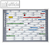 Tr?gertafel f?r Jahresplaner - 15 Monate, DIN A1, inkl. Montagematerial, silber