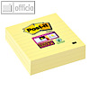 Haftnotizen Super Sticky Notes, 101 x 101 mm, liniert, gelb, 3 x 70 Blatt