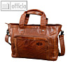 Tasche HEATHER HEARTBREAKER, 39 x 29 x 16 cm, Laptop-/ Tabletfach, Leder, cognac