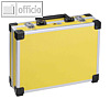 Universal Aluminium Koffer, 345 x 285 x 105 mm, Alu-Rahmen/Eckenschoner, gelb