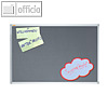Textiltafel X-tra!Line, Aluminium-Rahmen, 1200 x 900 mm, Filz: grau, PT330312
