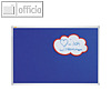 Textiltafel X-tra!Line, Aluminium-Rahmen, 900 x 600 mm, Filz: blau, PT230203