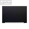Nobo Glas-Magnettafel Diamond, beschriftbar, 67.7 x 38.1 cm, schwarz, 1905179