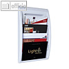 Wandhalter "Quick Fit", 4 F?cher DIN A4+, 65 x 39.5 x 9.5 cm, sllber, 4060.35