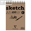 Clairefontaine Skizzenblock, DIN A5, 90 g/m?, 100 Blatt, 96606C