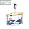 Kartenhalter RFID SECURE MONO, für 1 Karte, 87x54 mm, metallic silber, 10 Stück