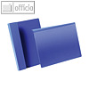 Kennzeichnungstasche zum ?berh?ngen, A4 quer, blau/transparent, 50 St?ck, 172307