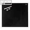 Nobo Glas-Magnettafel Diamond, beschriftbar, 45 x 45 cm, schwarz, 1903951