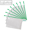 Tarifold Rei?verschlusstasche ZIPPER, A4, PVC 230 my, gr?n, 8 St?ck, 509005